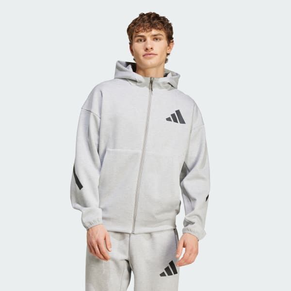 Adidas M Z.N.E. FZ Gri Erkek Eşofman Üstü - 1