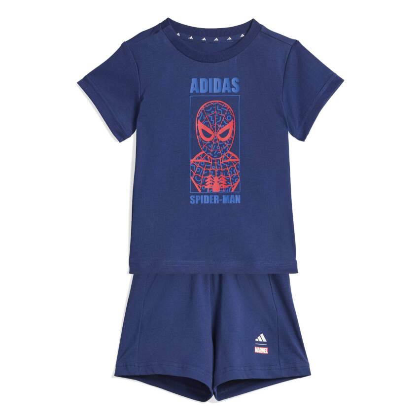 Adidas Marvel Set Lacivert Çocuk Şort Tshirt Takım - 1