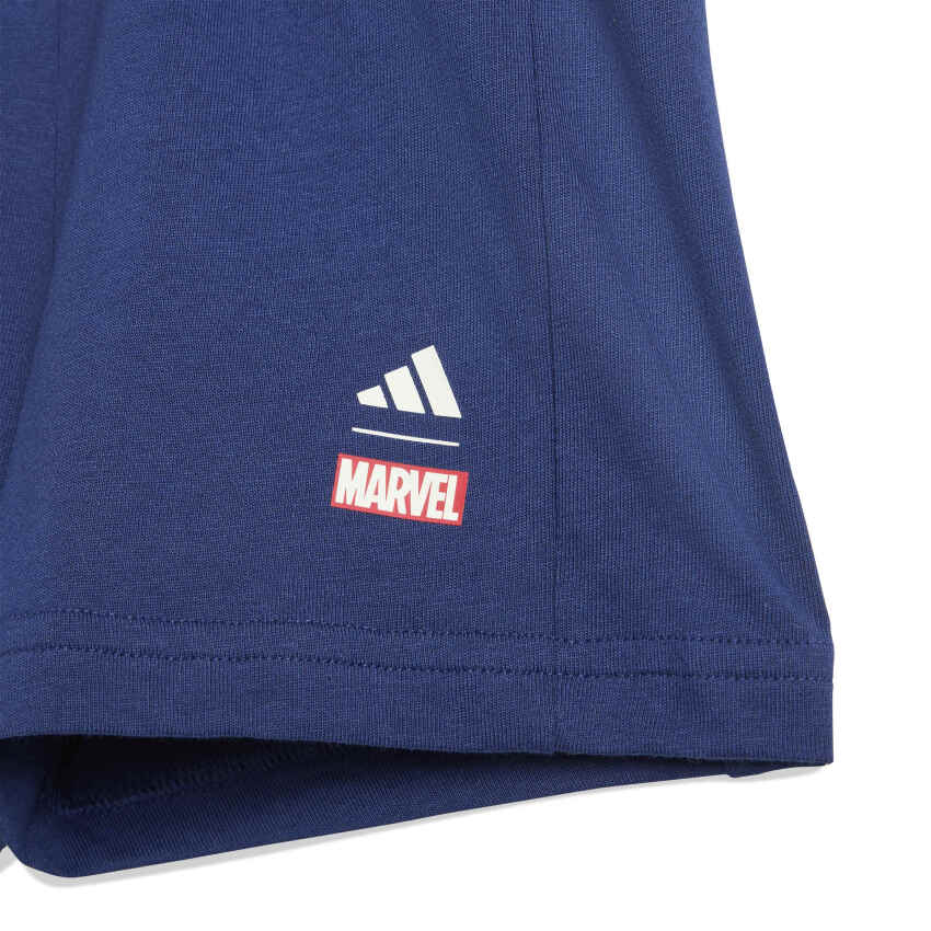 Adidas Marvel Set Lacivert Çocuk Şort Tshirt Takım - 7
