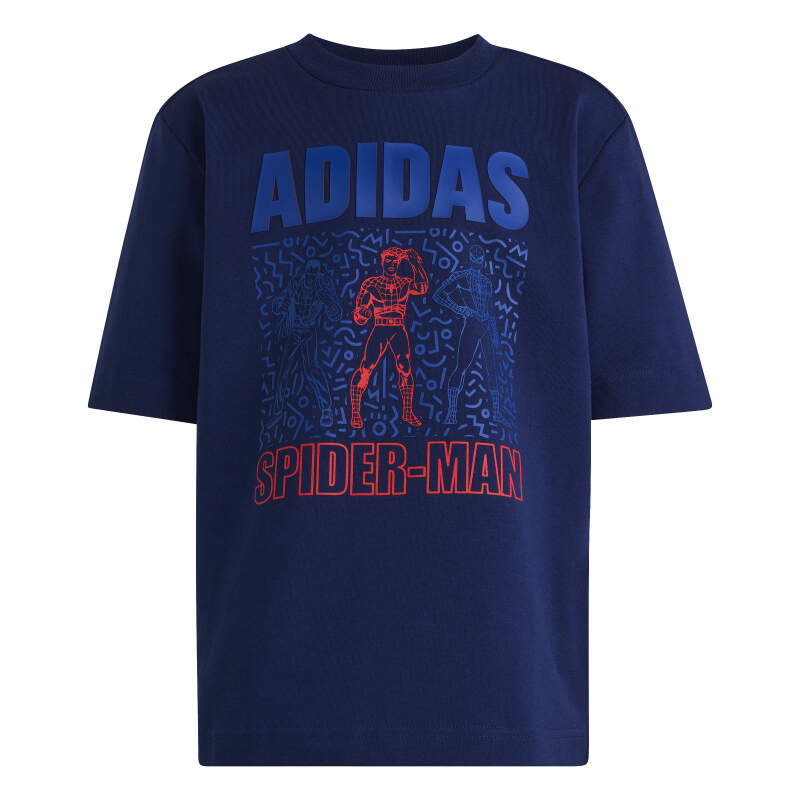 Adidas Marvel Spider-Man Lacivert Çocuk Tshirt - Adidas
