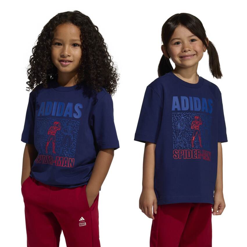 Adidas Marvel Spider-Man Lacivert Çocuk Tshirt - 15