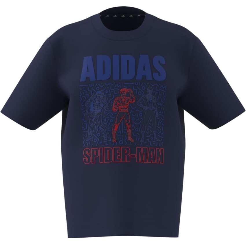 Adidas Marvel Spider-Man Lacivert Çocuk Tshirt - 16