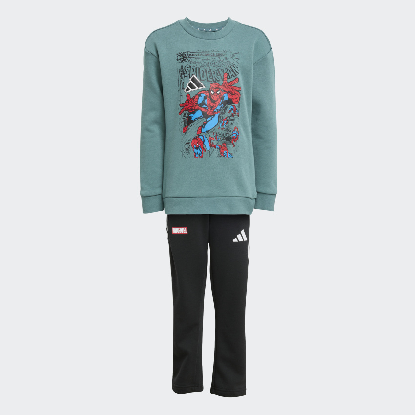 Adidas Marvel Spider Yeşil Çocuk Eşofman Takımı - 3