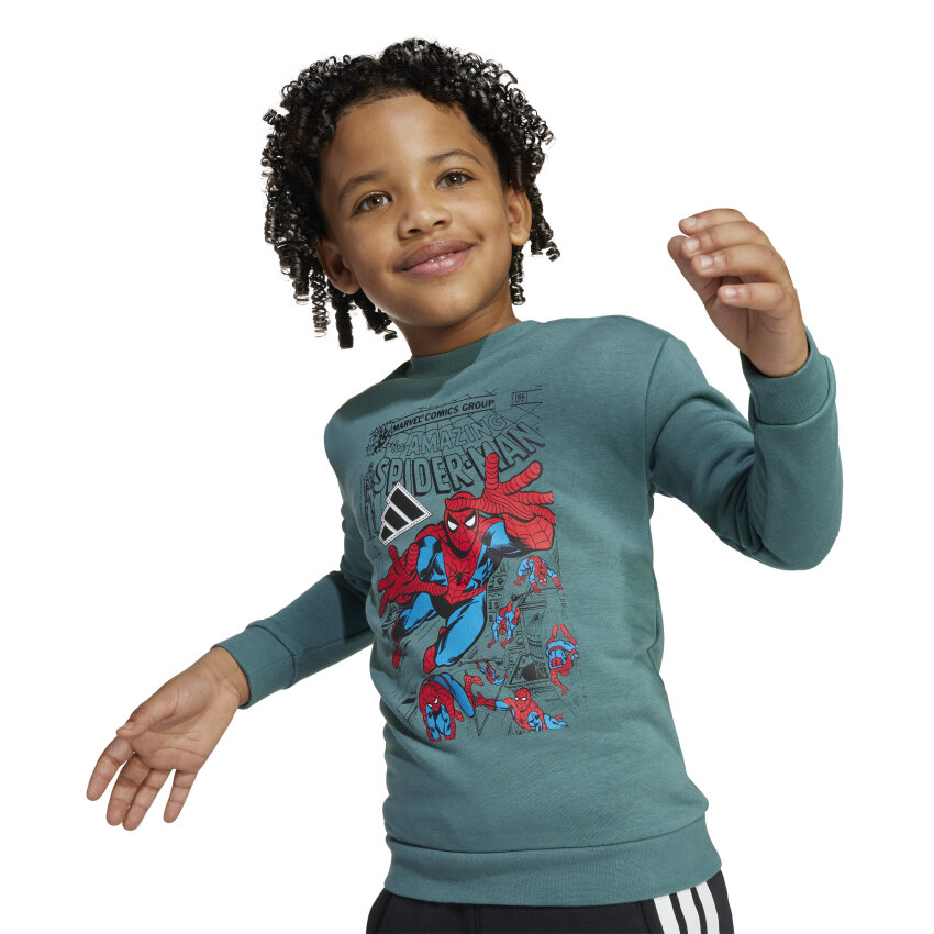 Adidas Marvel Spider Yeşil Çocuk Eşofman Takımı - 7