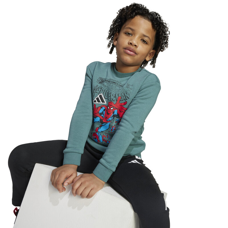 Adidas Marvel Spider Yeşil Çocuk Eşofman Takımı - 8