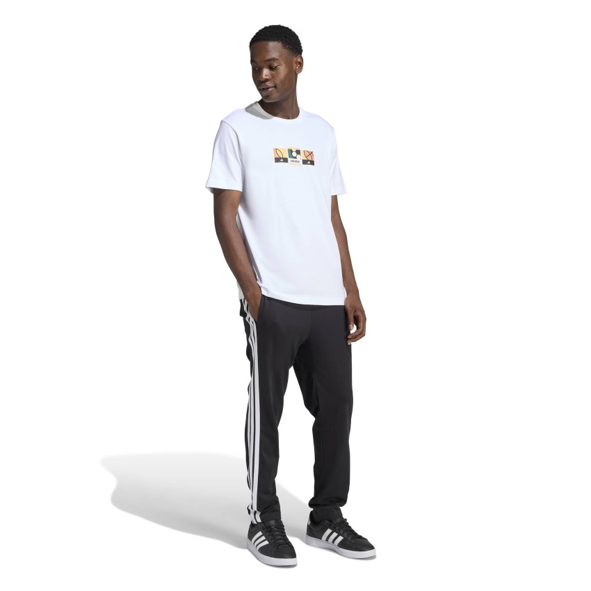 Adidas Memories Of Sport Stamps Graphic Beyaz Erkek Tshirt - 4