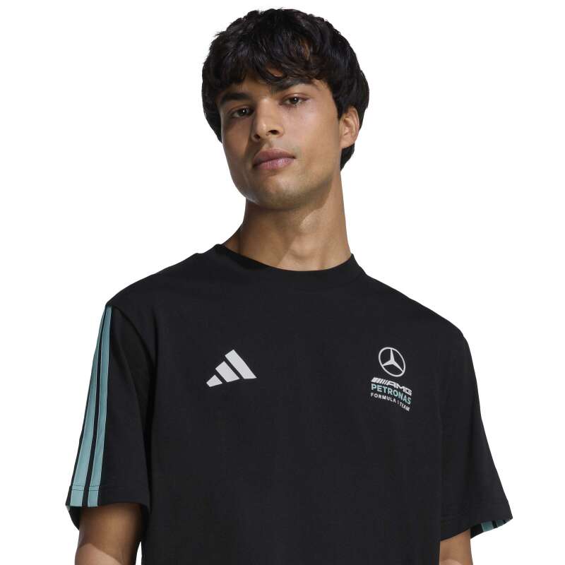 Adidas Mercedes - Amg Petronas Formula 1 Team DNA Siyah Erkek Tshirt - 4