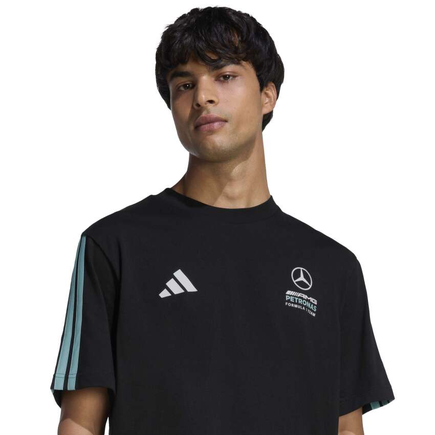 Adidas Mercedes - Amg Petronas Formula 1 Team DNA Siyah Erkek Tshirt - 4