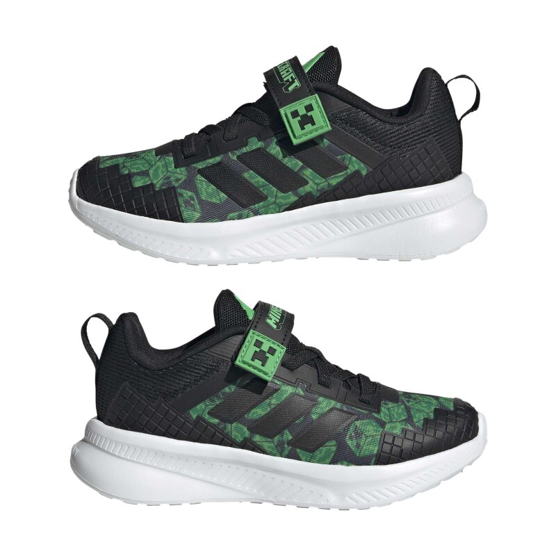 Adidas Minecraft Fortarun 4.5 Siyah Çocuk Günlük Ayakkabı - 9