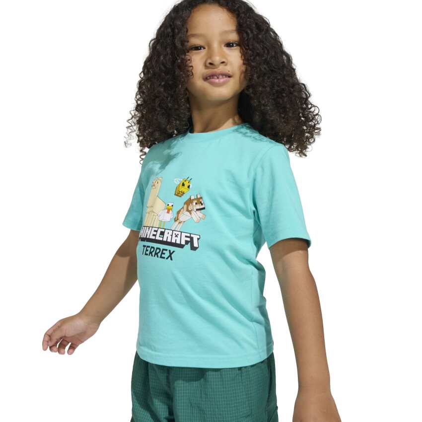 Adidas Minecraft Terrex Yeşil Çocuk Tshirt - 5