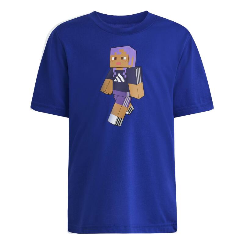 Adidas Minecraft Training Mavi Çocuk Tshirt - 7