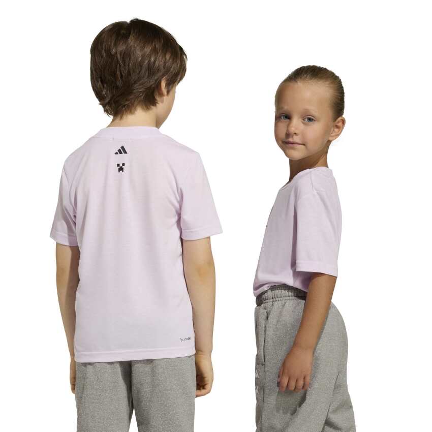 Adidas Minecraft Training Mor Çocuk Tshirt - 6
