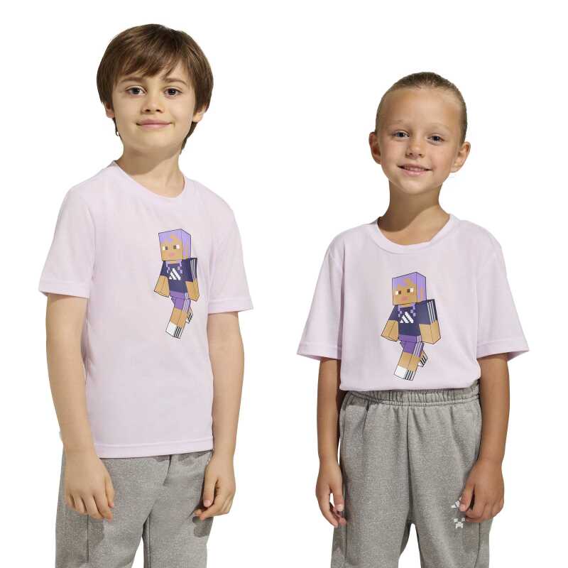 Adidas Minecraft Training Mor Çocuk Tshirt - 7