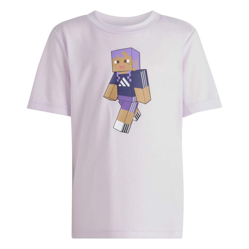 Adidas Minecraft Training Mor Çocuk Tshirt - 8