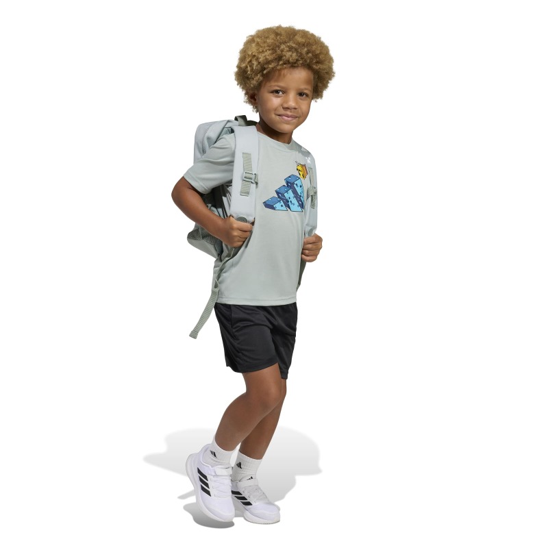 Adidas Minecraft Training Yeşil Çocuk Şort Tshirt Takım - 7