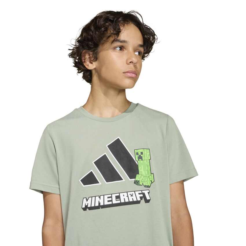 Adidas Minecraft Training Yeşil Çocuk Tshirt - 4
