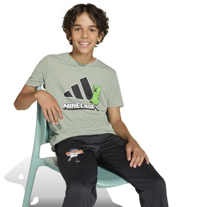 Adidas Minecraft Training Yeşil Çocuk Tshirt - 5