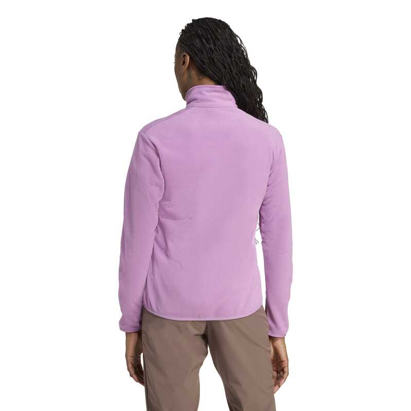 Adidas Multi Essentials Full-Zip Fleece Fermuarlı Mor Kadın Polar - 2