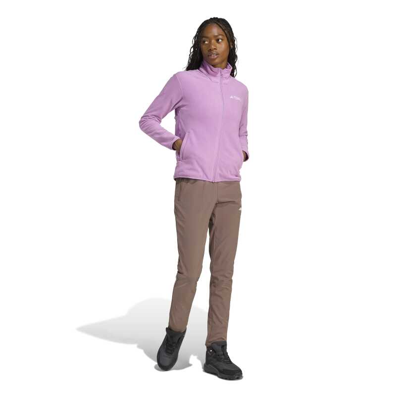 Adidas Multi Essentials Full-Zip Fleece Fermuarlı Mor Kadın Polar - 4