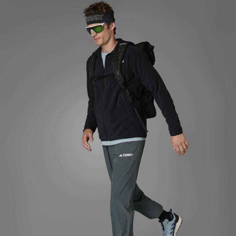 Adidas Multi Essentials Full-Zip Fleece Fermuarlı Siyah Erkek Polar - 10