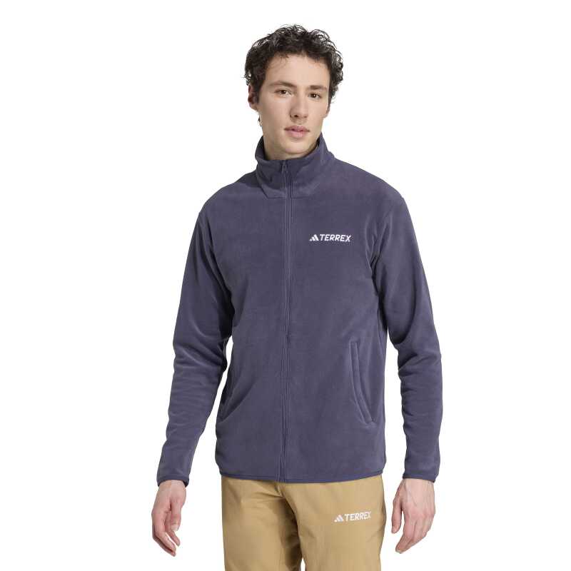 Adidas Multi Essentials Full-Zip Fleece Lacivert Erkek Polar - 1