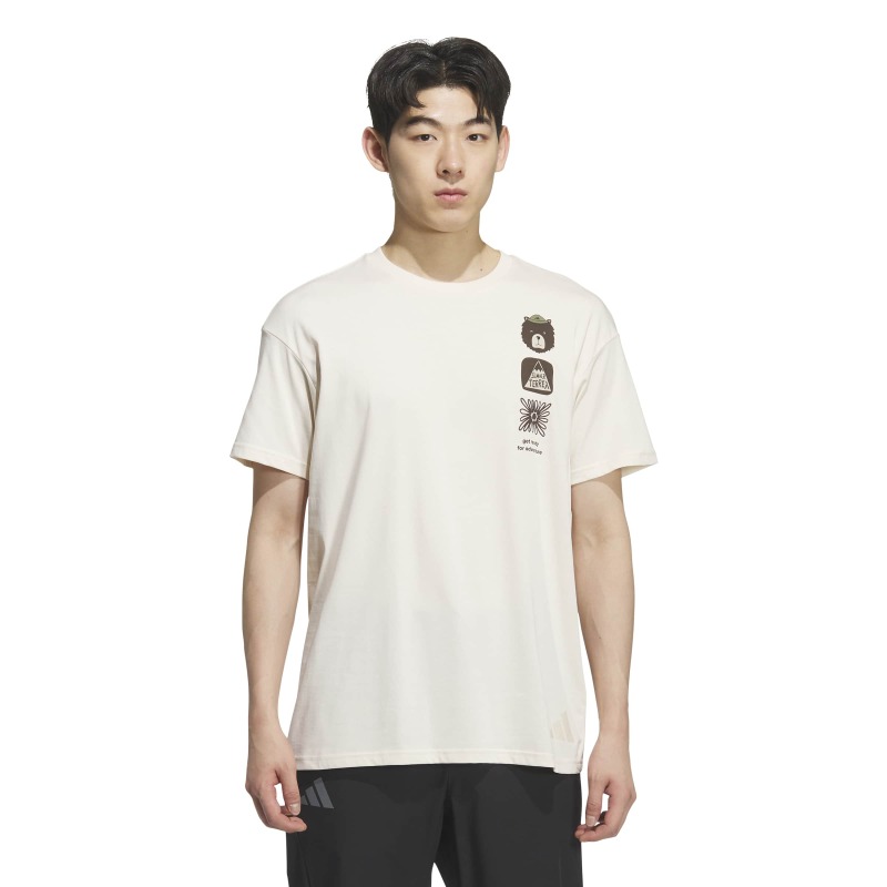 Adidas Multi Graphic Beyaz Erkek Tshirt - Adidas