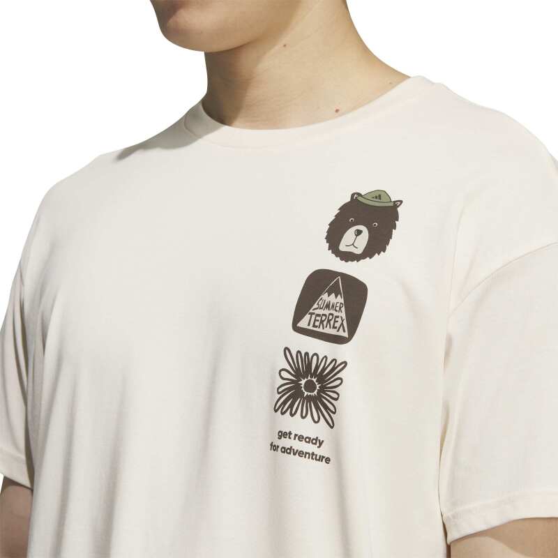 Adidas Multi Graphic Beyaz Erkek Tshirt - 4