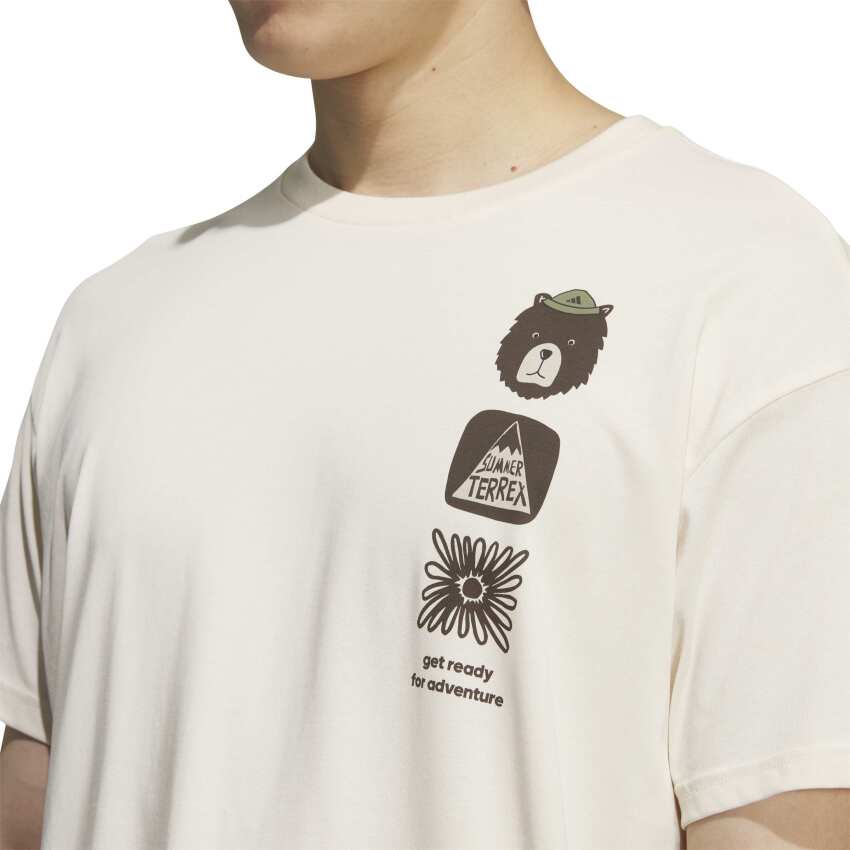 Adidas Multi Graphic Beyaz Erkek Tshirt - 4