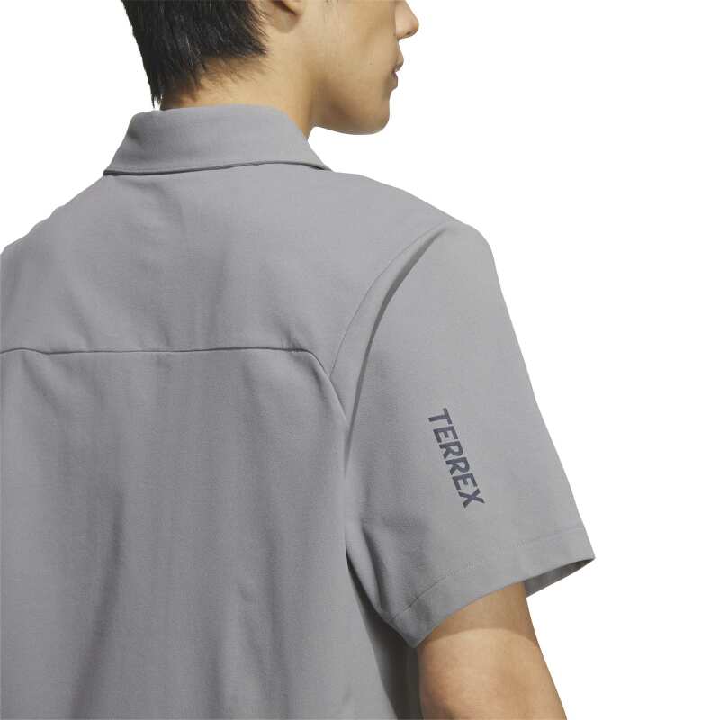 Adidas Multi Kısa Kollu Gri Erkek Polo Tshirt - 5