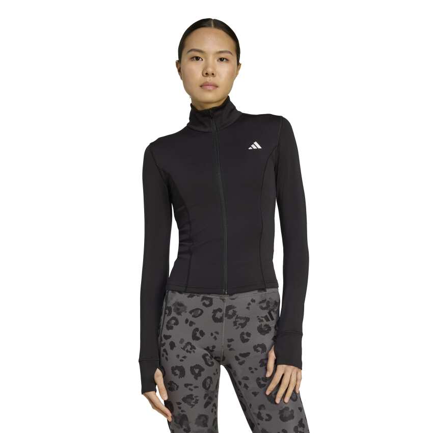 Adidas Optime Essentials Siyah Kadın Eşofman Üstü - 1