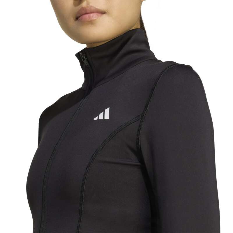 Adidas Optime Essentials Siyah Kadın Eşofman Üstü - 5