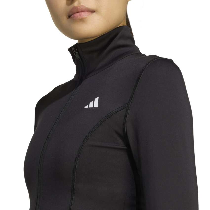 Adidas Optime Essentials Siyah Kadın Eşofman Üstü - 5
