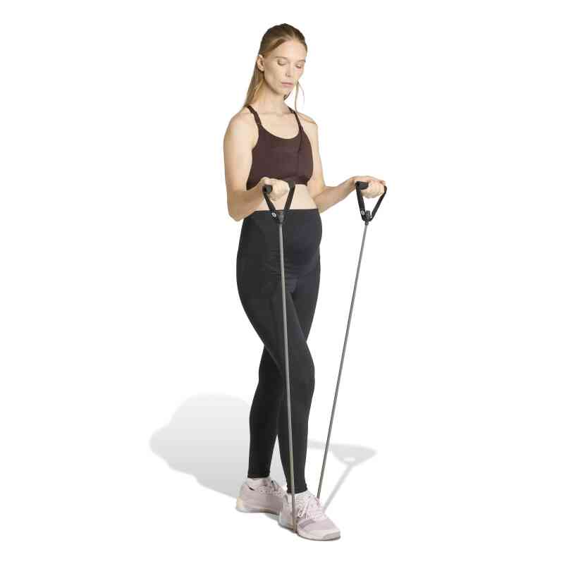 Adidas Optime Essentials Workout Tam Boy Hamile Siyah Kadın Tayt - 3