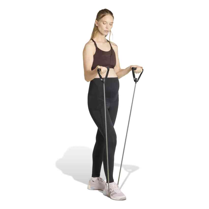 Adidas Optime Essentials Workout Tam Boy Hamile Siyah Kadın Tayt - 3