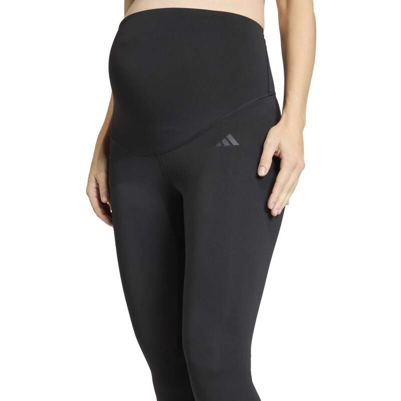 Adidas Optime Essentials Workout Tam Boy Hamile Siyah Kadın Tayt - 4