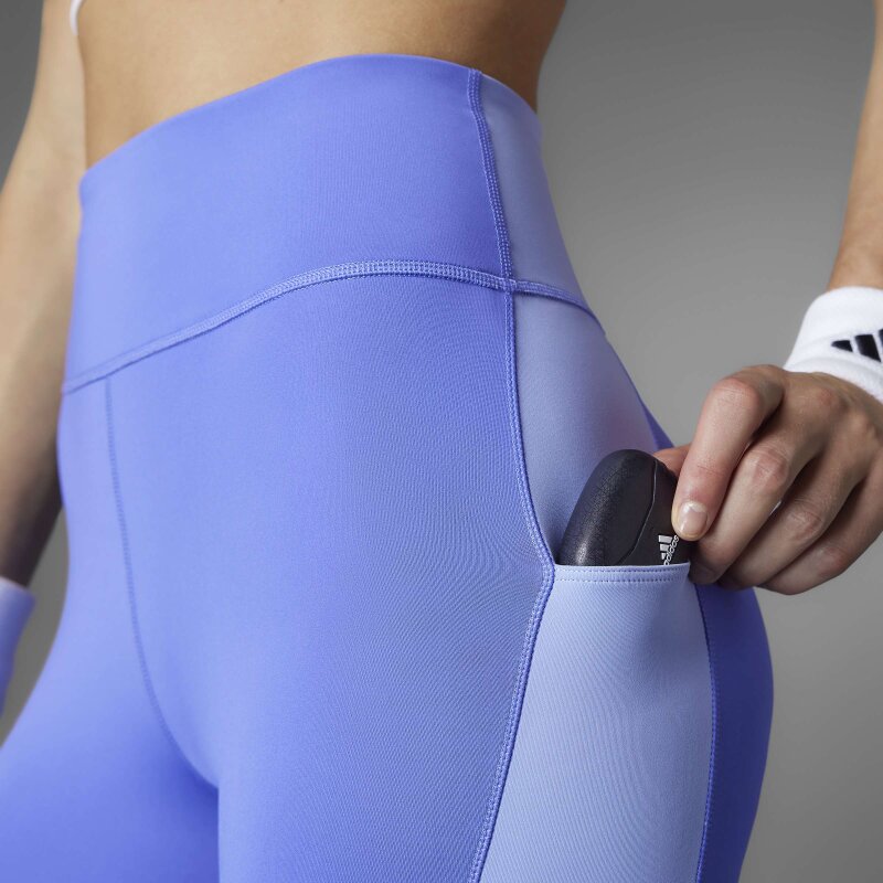 Adidas Own The Run Colorblock Full-Length Mavi Kadın Tayt - 10