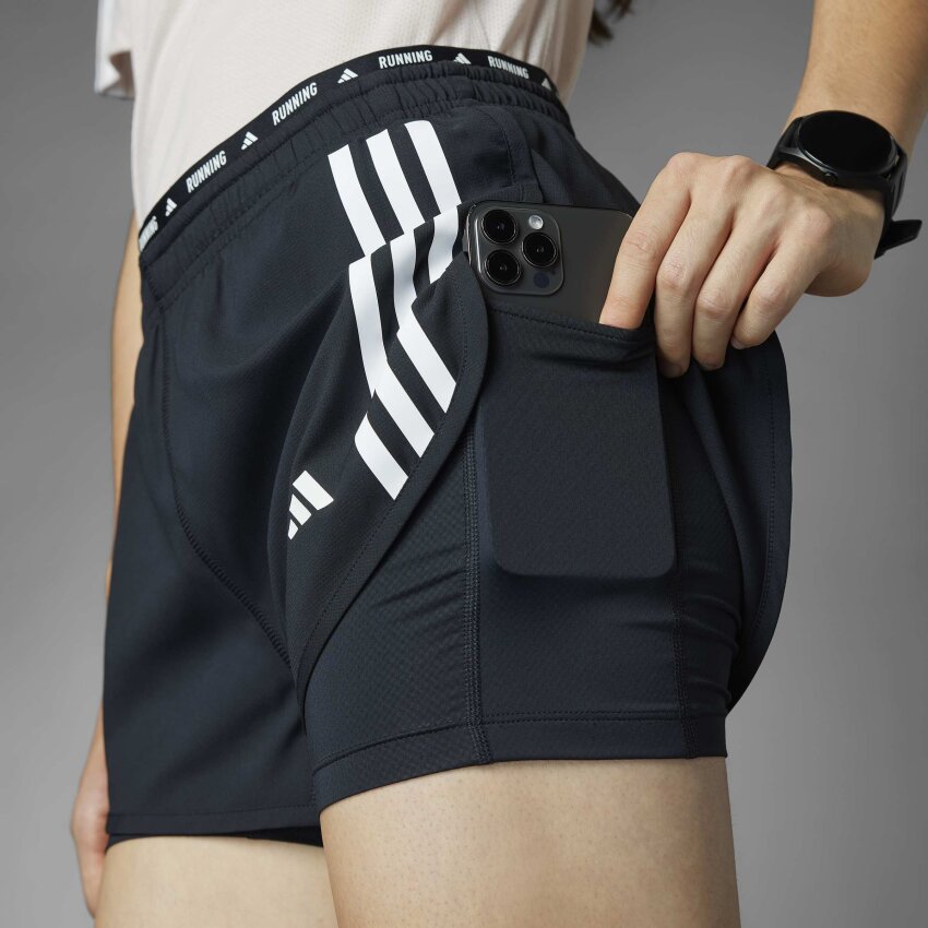 Adidas OTR E 3S 2in1 S SİYAH Kadın Şort - 9