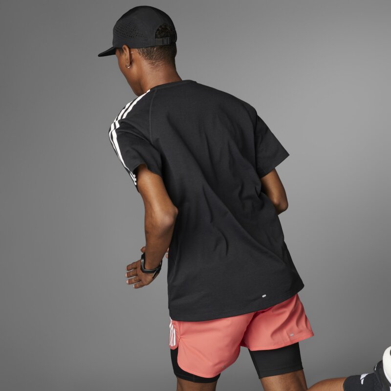 Adidas Own The Run 3 Stripes Erkek Tshirt - 4