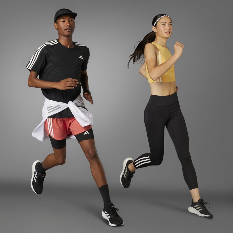 Adidas Own The Run 3 Stripes Erkek Tshirt - 8