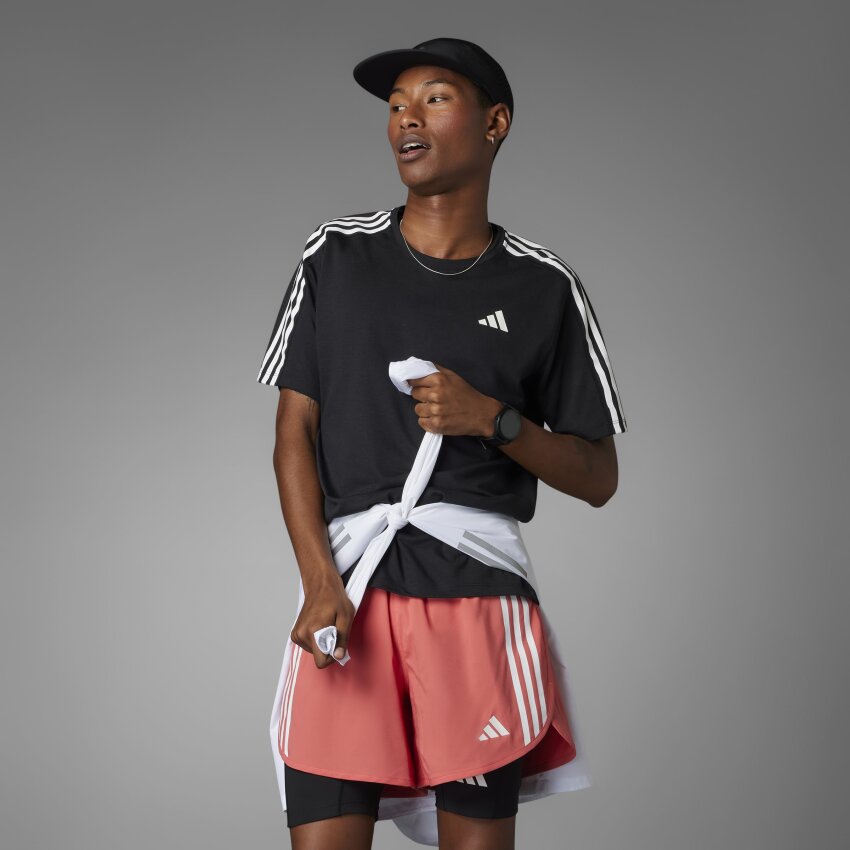Adidas Own The Run 3 Stripes Erkek Tshirt - 10