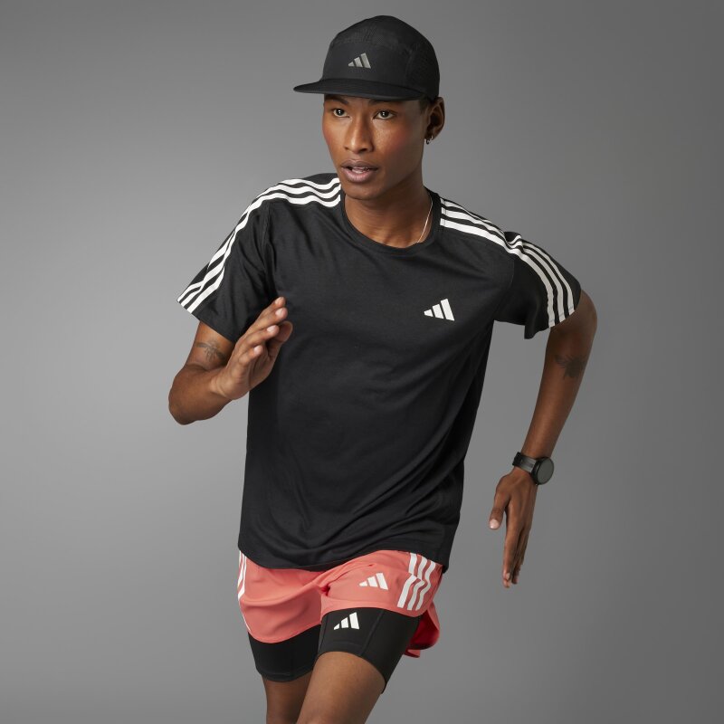 Adidas Own The Run 3 Stripes Erkek Tshirt - 3