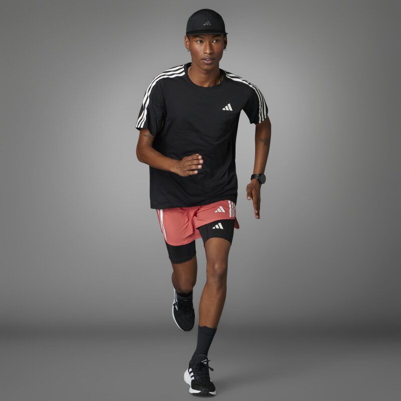 Adidas Own The Run 3 Stripes Erkek Tshirt - 5