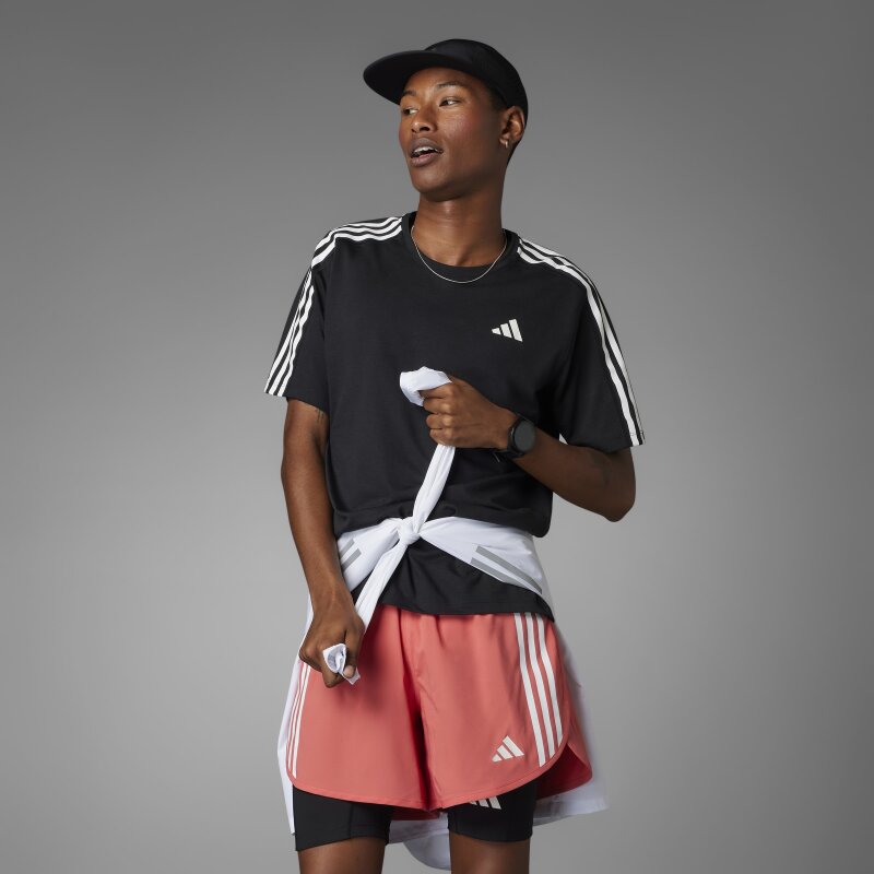 Adidas Own The Run 3 Stripes Erkek Tshirt - 10