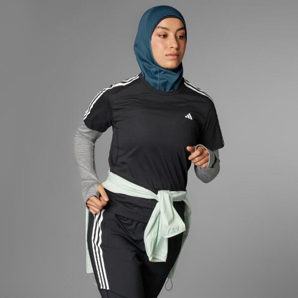 Adidas Own the Run 3-Stripes Kadın Tshirt - 2