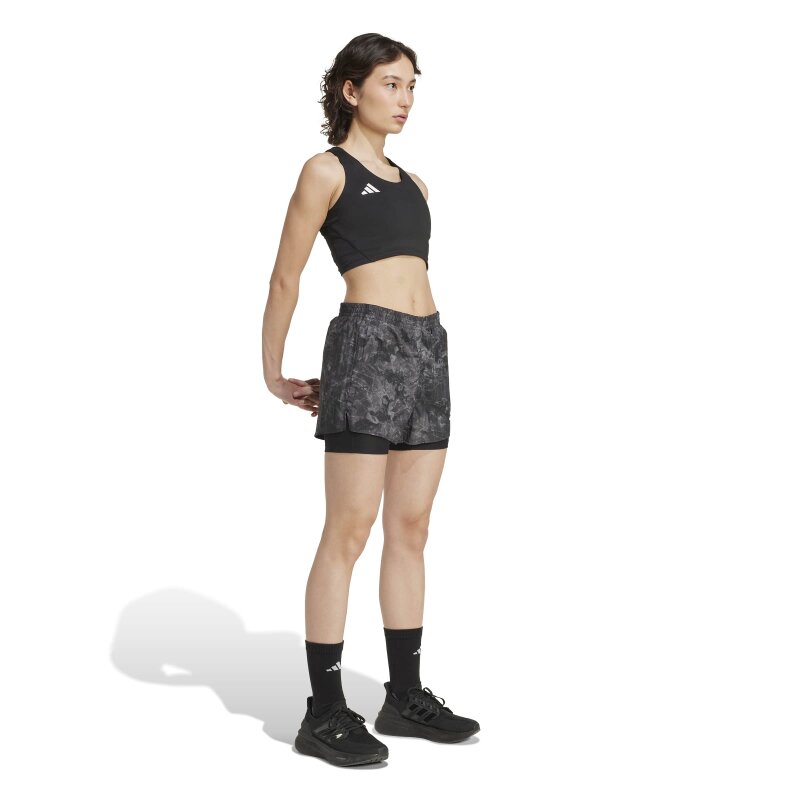 Adidas Own The Run Spray Dye 2-In-1 Kadın Şort - 3