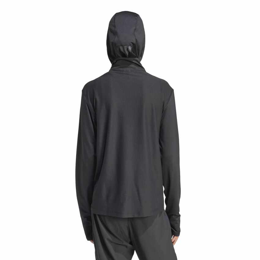 Adidas Own the Run Half-Zip Siyah Kadın Sweatshirt - 2