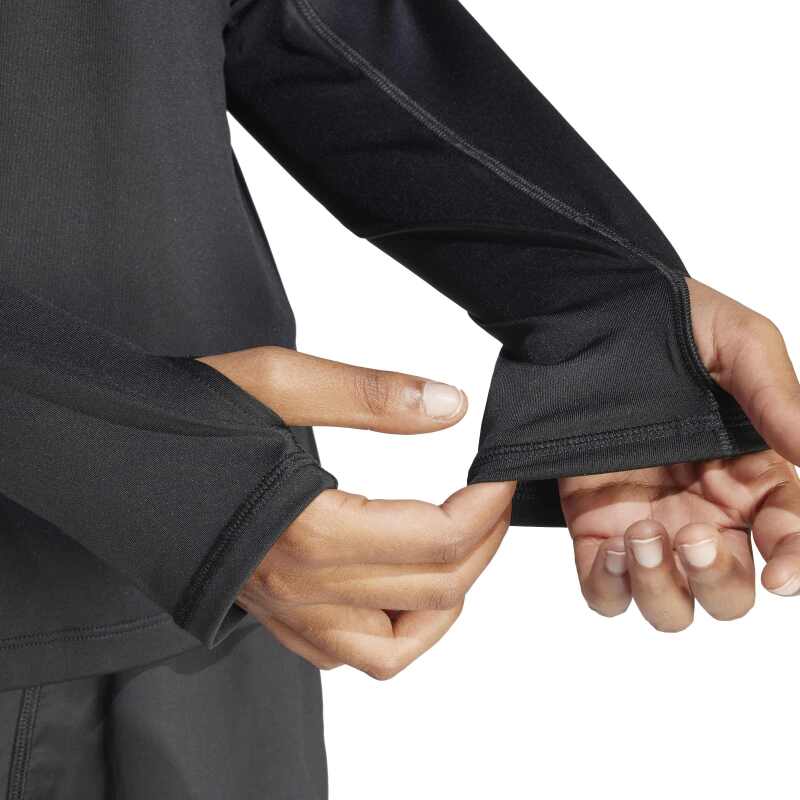 Adidas Own the Run Half-Zip Siyah Kadın Sweatshirt - 5