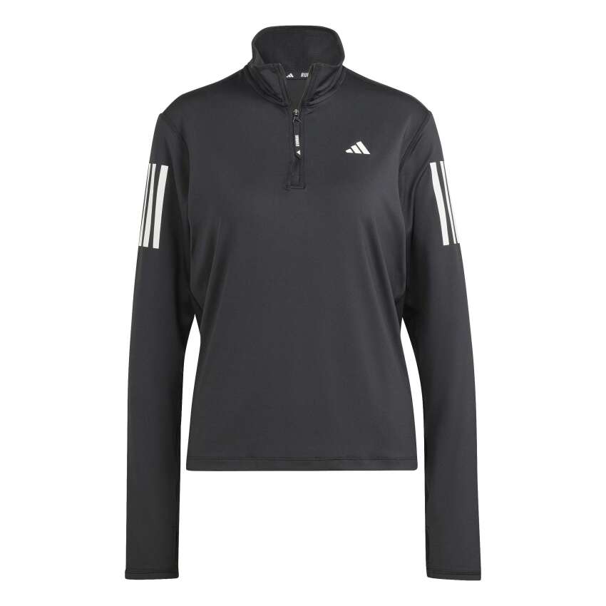 Adidas Own the Run Half-Zip Siyah Kadın Sweatshirt - 6