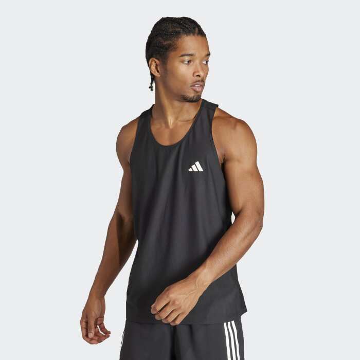 Adidas Own The Run Tank Top Siyah Erkek Atlet - 1
