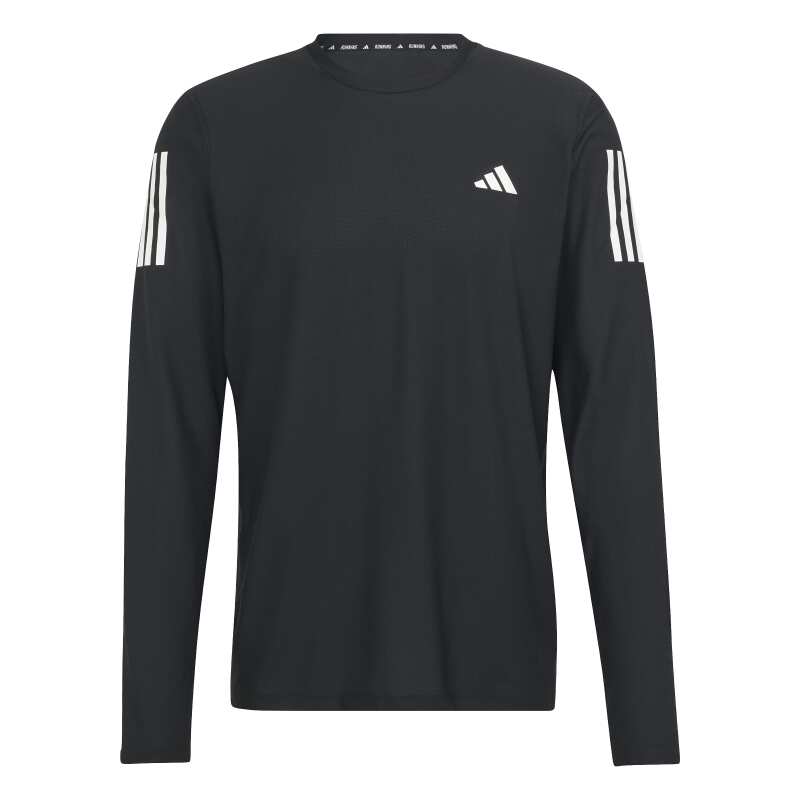 Adidas Own The Run Uzun Kollu Siyah Erkek Tshirt - Adidas